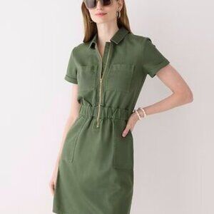 J Crew Zip Front Chino Dress